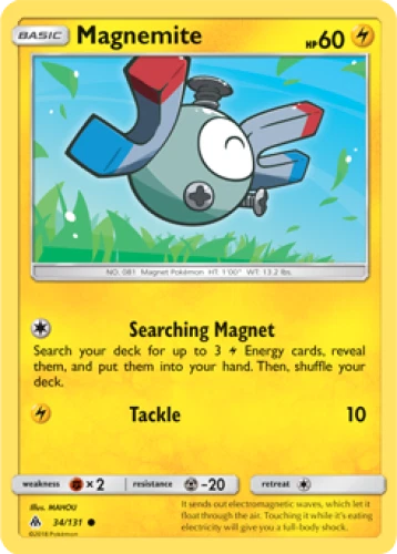 1x Magnemite 34/131 REVERSE HOLO Forbidden Light Pokemon TCG Card MP - Image 1 of 1