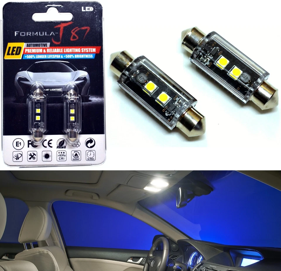 Luz LED Canbus Libre de Errores 578 5W Blanco 5000K Dos Bombillas Interior Mapa Stock OE Foto 1 de 4