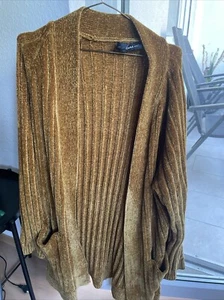 ZARA Knit, Damen, Cardigan, lang, gold, Größe S, gebraucht - Bild 1 von 6