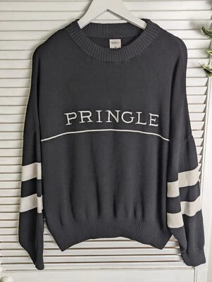 Pringle Of Scotland X H&M womens black And White pullover jumper sweater Size XL - Image 1 of 4