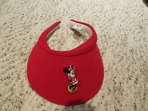 Disney Minnie Mouse red Sun Cap Summer Outdoor Adjustable Hat Kid Girl free ship - Picture 1 of 1