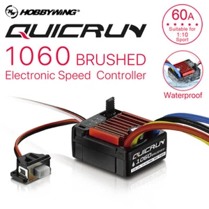 HobbyWing 1060 60A Regulador de velocidad electrónico cepillado ESC para 1/10 RC Car - Imagen 1 de 11