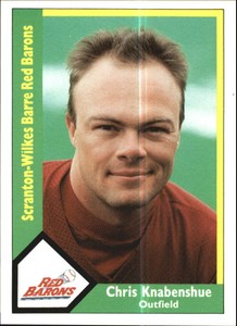1990 Scranton Red Barons CMC #20 Chris Knabenshue