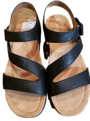 Sandalias Easy Spirit negras con tiras Sewhitley 10M nuevas Foto 1 de 4