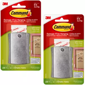 2 Pks 3M Command 1 Universal Picture Hanger & 4 Strips & 2 Pairs Strips Per Pack - Picture 1 of 7