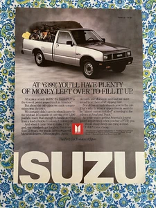 Vintage 1987 Isuzu Pup Pick Up Truck Print Ad - Picture 1 of 7