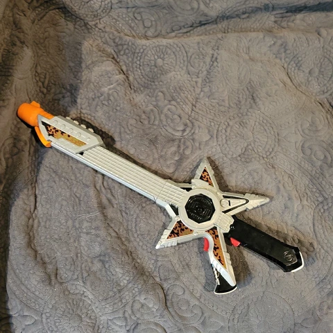 Power Rangers Ninja Steel Star Sword Rock Storm Guitar Blaster - SWORD Only Cover