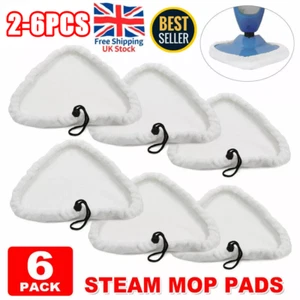 2/4/6x Microfibre Steam Mop Pads Universal Compatible Replacement Cleaning CORD - Picture 1 of 10