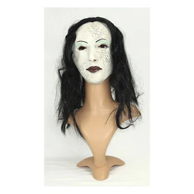 PORZELLANPUPPE MASKE & HAARE # Karneval Halloween Horror Puppe Kostüm Party Deko - Bild 1 von 3