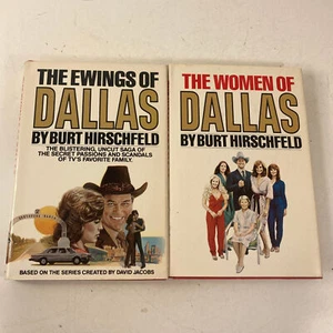 Dallas TV Show Ewings of Dallas Women of Dallas 2 Books Burt Hirschfeld 1980-81 - Imagen 1 de 20