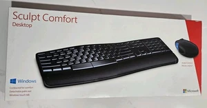 Microsoft Sculpt Comfort Desktop Black Wireless Model 1531 Mouse Not Included - Afbeelding 1 van 8