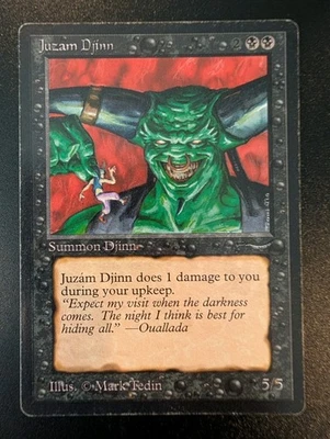 Magic The Gathering MTG Juzam Djinn LP - Image 1 of 2