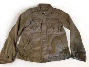 Abercrombie Fitch Sentinel Jacket Mens Small Olive Green Zip Military Utility - Picture 1 of 13