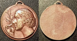 Pendant - Roaring Twenties - Woman With Oak Branch By FRAISSE! - Picture 1 of 1