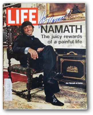 Joe Namath Signed Autographed LIFE Magazine 11/3/72 NY Jets JSA V68024 - Image 1 of 4