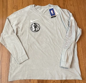 Dallas Mavericks Nike City Edition Courtside Max90  Long Sleeve Shirt 2XL - Picture 1 of 1
