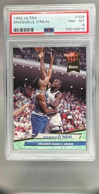 59016919 Shaquille O Neal 1992 Fleer Ultra #328 Rookie RC PSA 8 Foto 1 de 3