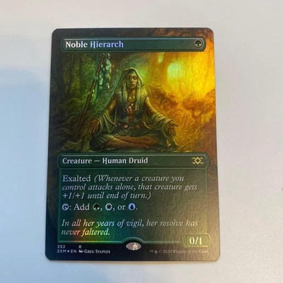 Noble Hierarch Foil Magic The Gathering Green Borderless Card - Image 1 of 2