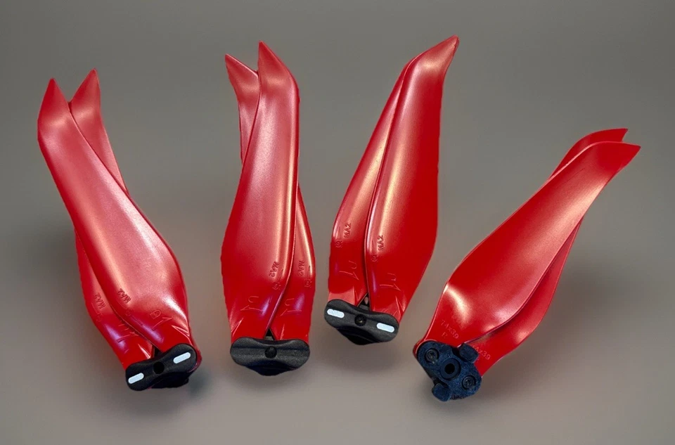 Master Airscrew STEALTH Prop Set x4 Red DJI Mavic Air 2 RC Drone Propeller - Image 1 of 2