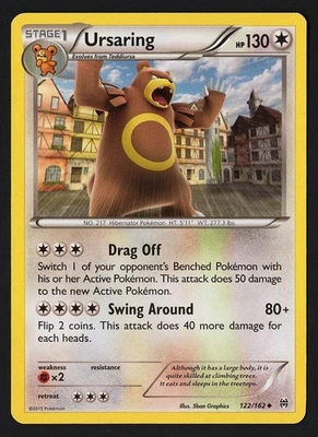 Ursaring 122/162 XY BREAKthrough 2015 - Pokémon TCG - Image 1 of 2