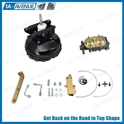 New Power Brake Booster Master Disc Drum Valve Kit For 73-92 c10 k10 GMC Truck - Image 1 of 4