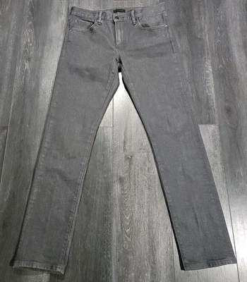 Uniqlo Kaihara Selvedge Jean Men 33x33 Gray Japanese Denim Slim Straight Stretch - Image 1 of 4