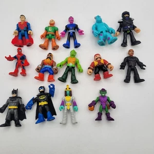 Imaginext & DC Super Friends Riesiges Set mit 14 Actionfiguren Helden & Schurken - Bild 1 von 15