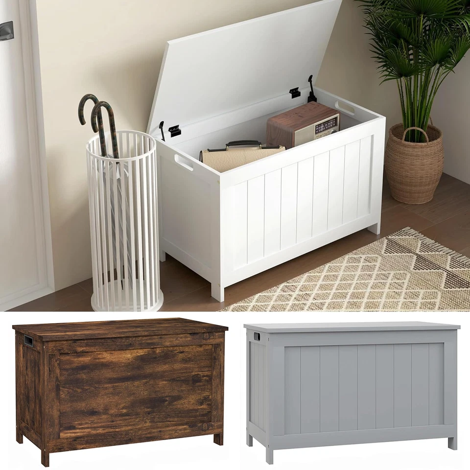 Ottoman Trunk Chest Storage Coffee Table Blanket Bedding Towel Toy Box - Image 1 of 1