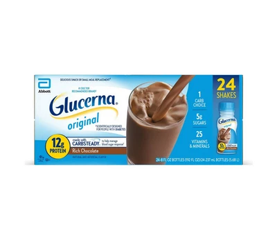 Batido de proteínas Glucerna 12 g chocolate 8 oz 24 paquetes nutrición para diabéticos Foto 1 de 3
