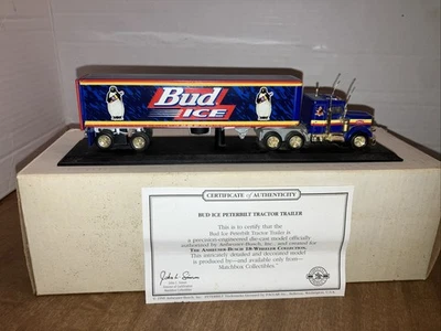 Remolque tractor Matchbox Diecast DYM36677 Bud Ice Peterbilt Anheiser Busch Foto 1 de 4
