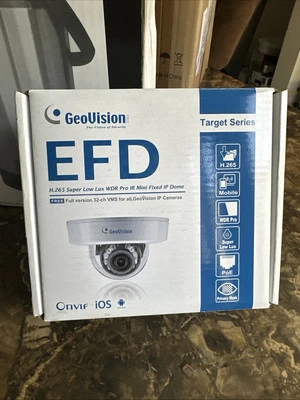 GeoVision GV-EFD4700-0F 4MP 2.8mm Target Series Dome Network Camera - Image 1 of 2