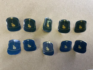 10 MLB baseball pins - Los Angeles Dodgers - Vintage 80's cap - LA pin lot - Picture 1 of 2