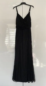 Dolce Gabbana Full Lace Silk Long Dress Black Evening Elegant - Picture 1 of 19