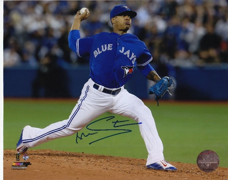 Toronto Blue Jays Marcus Stroman Signed MLB Baseball 8x10 Photo Autograph  - Image 1 of 1