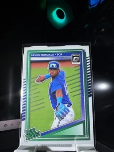 2025 Donruss OPTIC Baseball #129 Arjun Nimmala Rated Prospect Parallel Blue Jays - Bild 1 von 2
