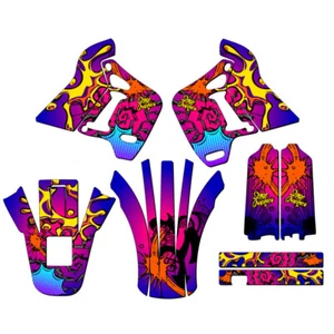 1991-1994 KDX 200 ZANY Pink Senge Graphics Kit Compatible with Kawasaki - Picture 1 of 10