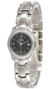 Fendi Black Dial 26MM Stainless Steel Women's Watch 210L - Picture 1 of 3