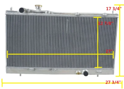Aluminum Radiator For 1999-2003 2001 2002 2000 MAZDA PROTEGE / PROTEGE5 Manual  - Image 1 of 4