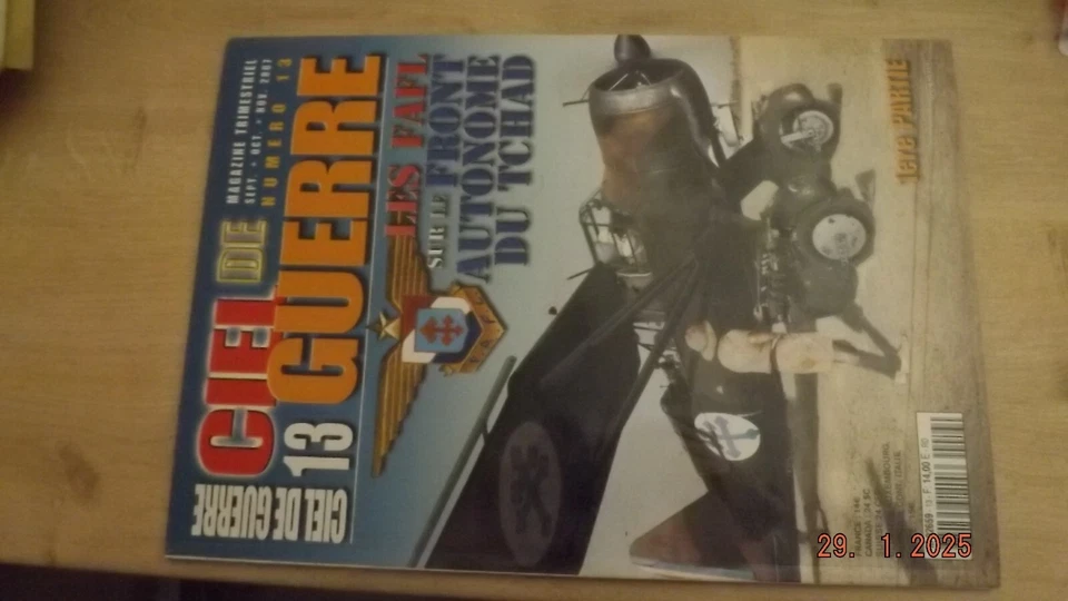 GC Revue Ciel de guerre n°13 FAFL front autonome du Tchad - Photo 1/1