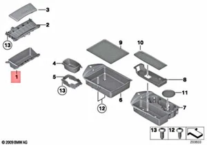 Genuine BMW Z4 Roadster E89 Z4 18i 20i Storage Compartment Front 51169157590 - Picture 1 of 1