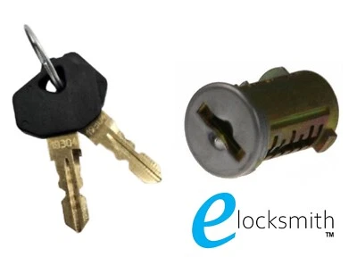Garage Roller Door Lock Barrel - 2 Keys - Suits B&D Gliderol Steel Line Strammit - Image 1 of 4