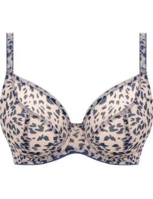 Freya Wild Side Animal Print Beige Bra Underwired Plunge No padding Sheer 1202 - Image 1 of 3