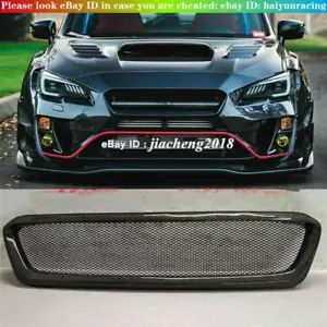 NEW Style Carbon Fiber Honeycomb Grill For SUBARU WRX STI 2015-2017 - Picture 1 of 4