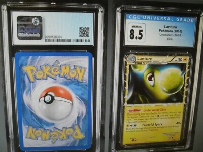 CGC 8.5 NM/Mint+ Lanturn Prime 86/95 Unleashed Holo rare Pokemon Card - Image 1 of 4