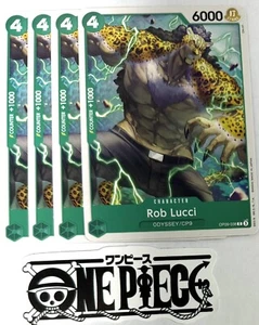 4x One Piece OP09-038 C Rob Lucci - Inglés - Juego - TCG - Como nuevo - Imagen 1 de 1