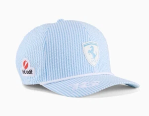 Puma Ferrari F1 Limited Edition 2025 Leclerc Blue Monaco Grand Prix Hat -In Hand - Picture 1 of 6