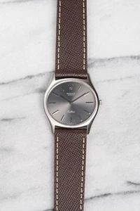 Vintage Rolex Cellini 70s Manual Wind 18K White Gold Grey Dial Tonneau 32mm Case - Picture 1 of 5