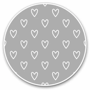 2 x Vinyl Stickers 30cm - Cute White Love Hearts Valentine Cool Gift #15964 - Afbeelding 1 van 9