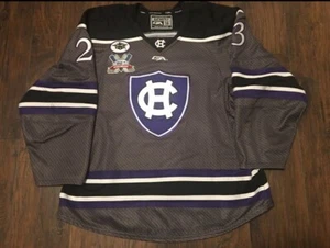 Ryan Ferrill #23 NCAA Holy Cross Crusaders 2016-18 Gray Alternate Game Jersey - Picture 1 of 13