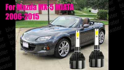 Kit de faros LED para MX-5 MIATA 2006-2015 H7 6000K blanco CREE bombillas haz bajo Foto 1 de 4